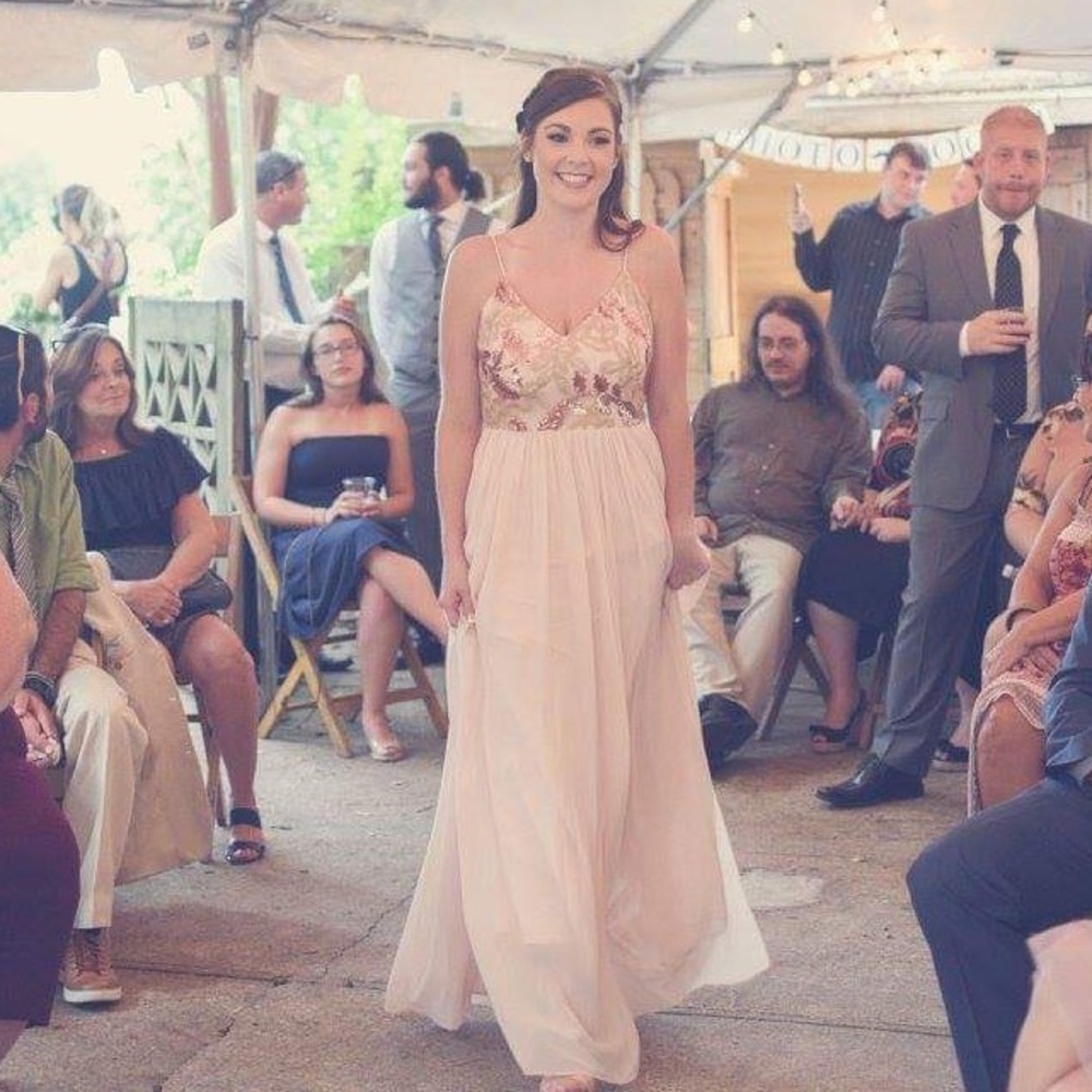 Perfect Blush Sequin Formal Dress